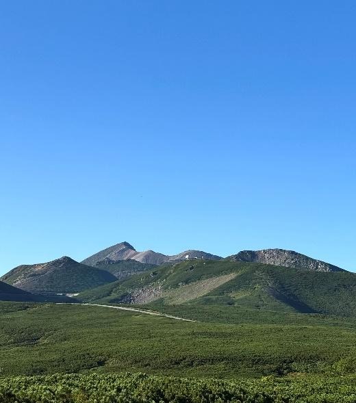 从乘鞍天空线的桔梗原眺望的景色